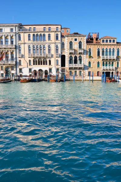 Arquitetura Veneza Itália Palazzos Casas Históricas Água Grande Canal Arquitetura — Fotografia de Stock