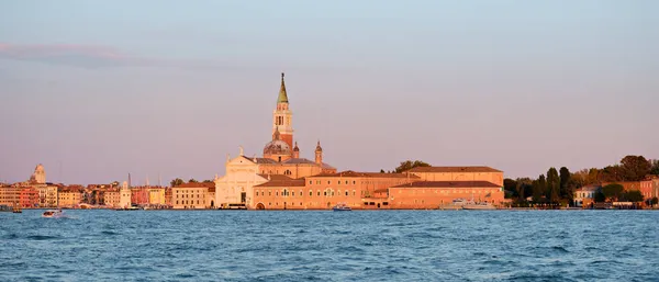 Venecia Italia Atardecer Iglesia San Giorgio Maggiore Isla San Giorgio —  Fotos de Stock