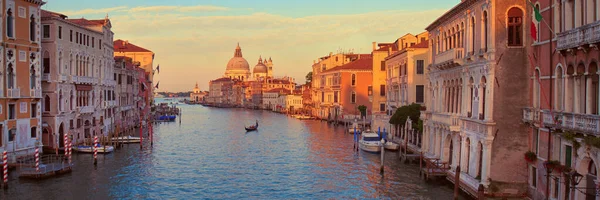 Gran Canal Basílica Santa Maria Della Salute Amanecer Venecia Imagen —  Fotos de Stock