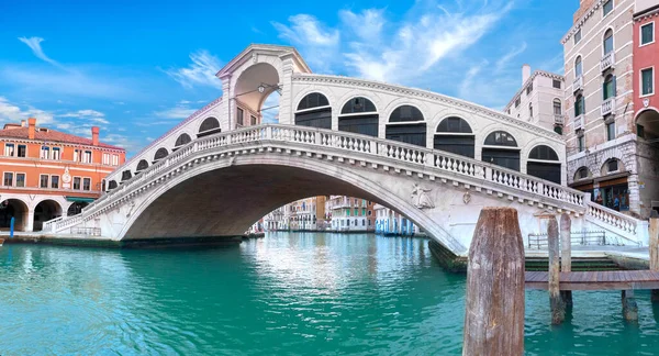 Puente Rialto Gran Canal Venecia Italia Arquitectura Romántica Venecia Día — Foto de Stock
