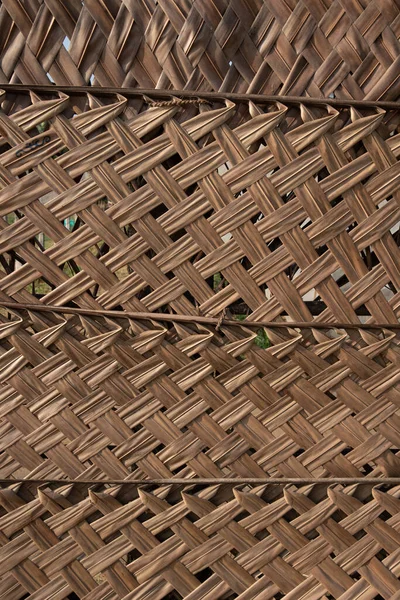 Weaved coconut leaf dry texture pattern