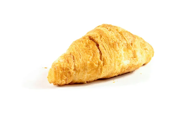 Baking Croissant Isolated White — Stock Photo, Image