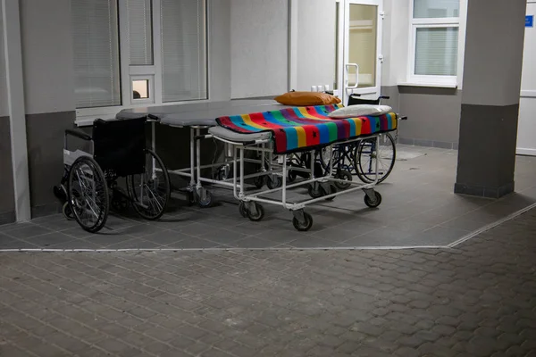 Инвалидное Кресло Палате Больницы — стоковое фото