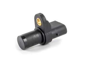Crankshaft konum sensörü beyazda izole edildi. Otomatik parçalar.