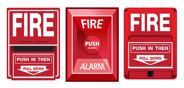 Fire Safety Signs — Stock Vector