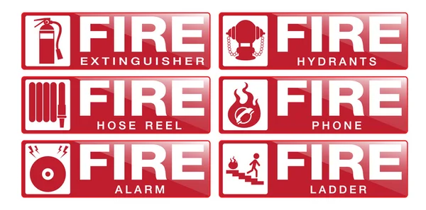 Brandschutzzeichen — Stockvektor