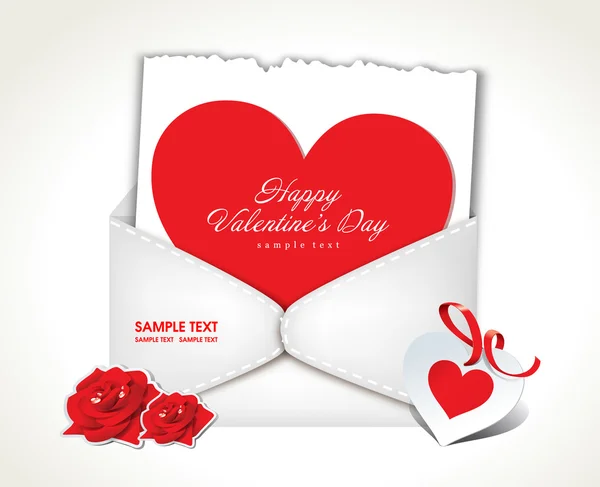 Happy Valentine Day Vector Design — Stock Vector