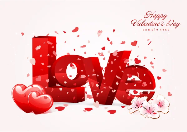 Happy Valentine Day Vector Design — Stock Vector