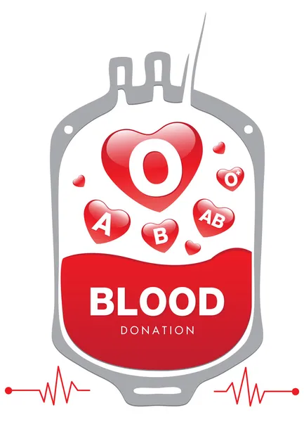 Blutspenden medizinisch — Stockvektor