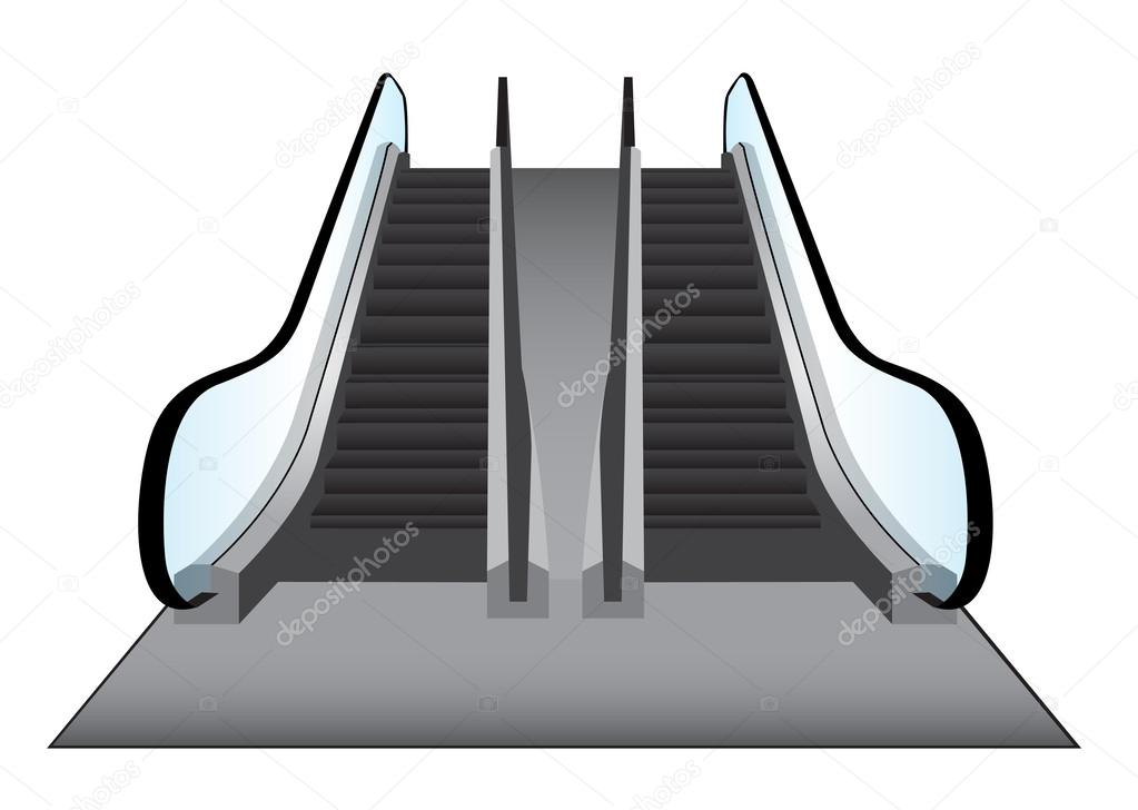Escalators background vector