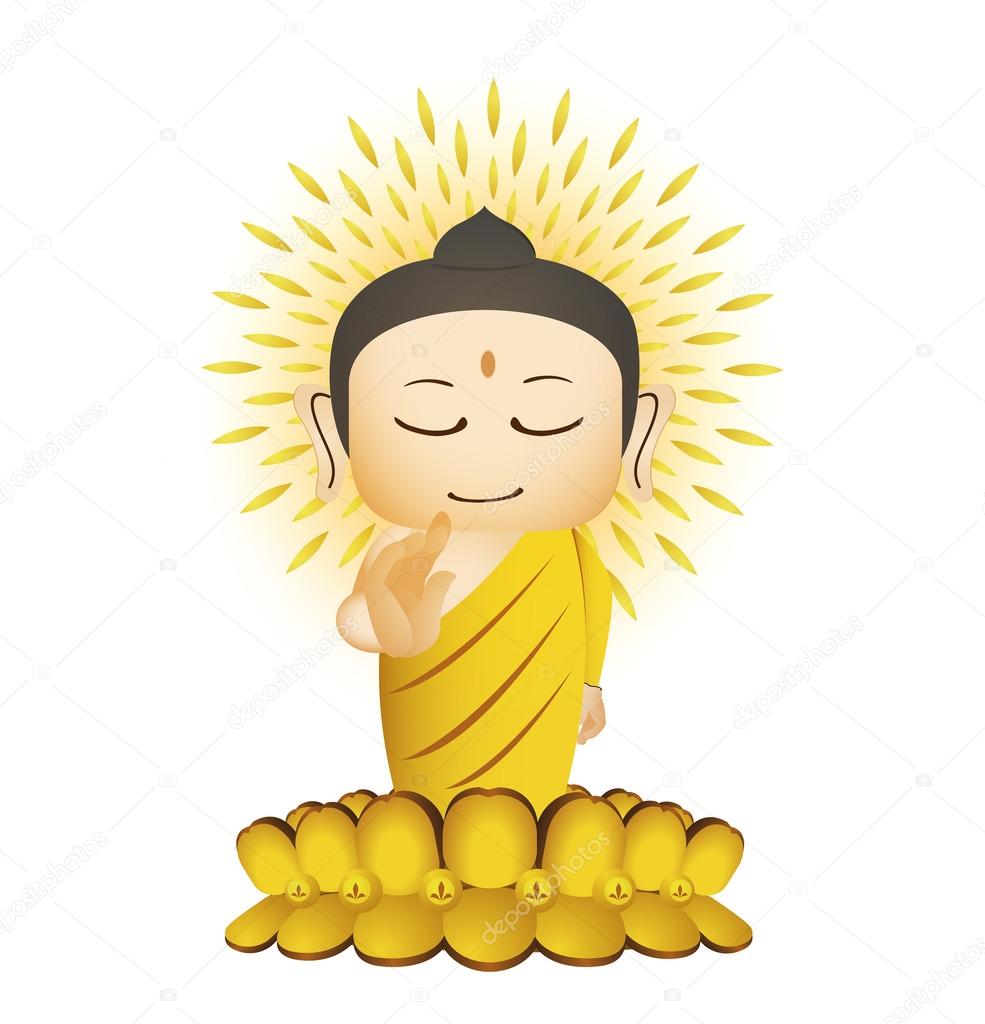 Buddha Cartoon Vector