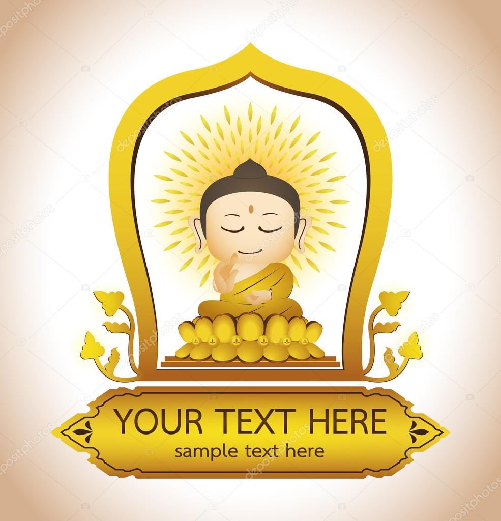 Buddha Cartoon Vector