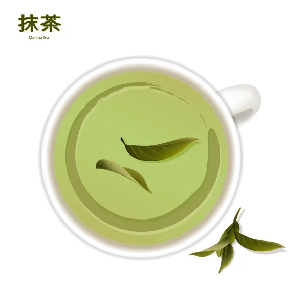 Japón té verde — Vector de stock