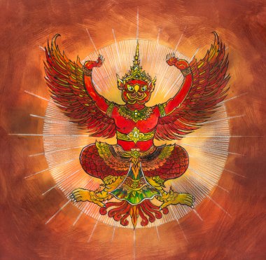 Garuda, Thai mythology eagle or bird clipart