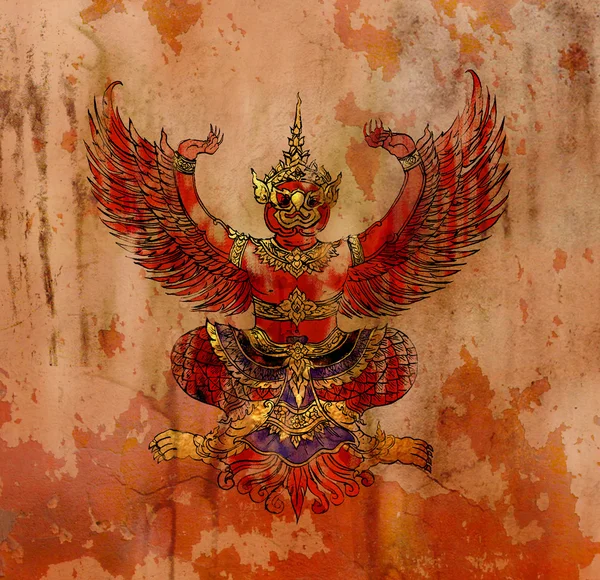 Garuda, tajski mitologii orzeł lub ptak — Zdjęcie stockowe