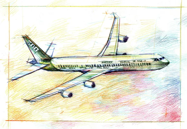 Αεροπλάνο σχέδιο — Φωτογραφία Αρχείου