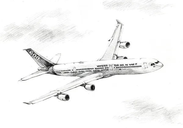 Disegno aereo — Foto Stock