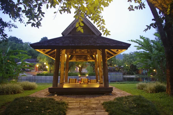 Thai pavilion in resort — Stock Photo, Image