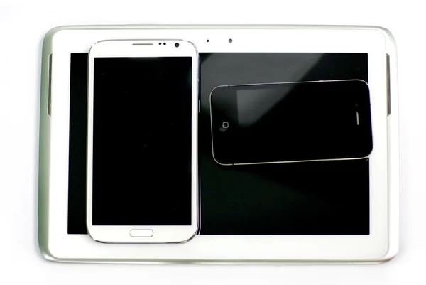Tableta y smartphone — Foto de Stock