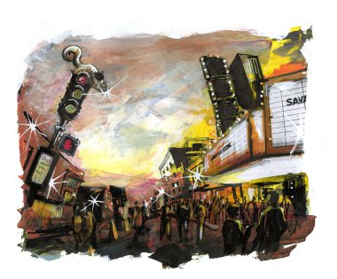 Film Festivali olay illüstrasyon