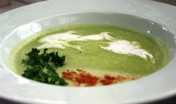 Groene gezonde soep — Stockfoto