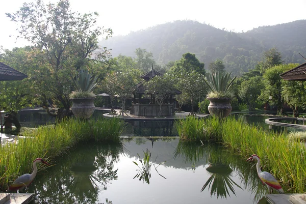 Spa resort in the mountain — Stock Photo, Image