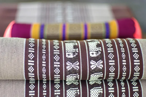 Azjatycki poduszki tkaniny wzór — Zdjęcie stockowe