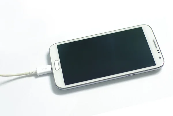 Recharge appareil mobile blanc — Photo