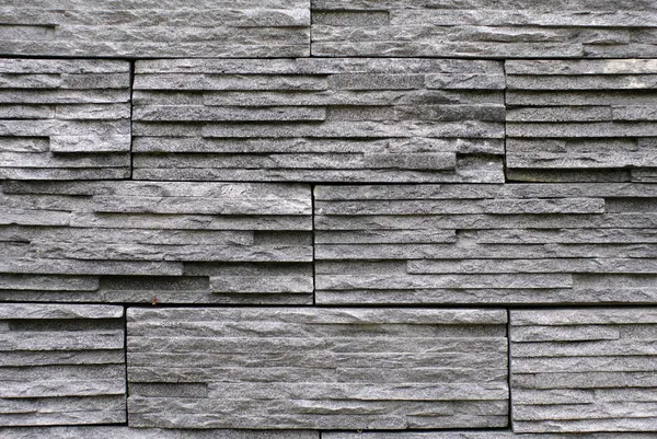 Slate stone stack wall texture — Stock Photo, Image