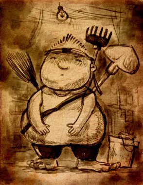 süper kahraman garajında oynama şişko