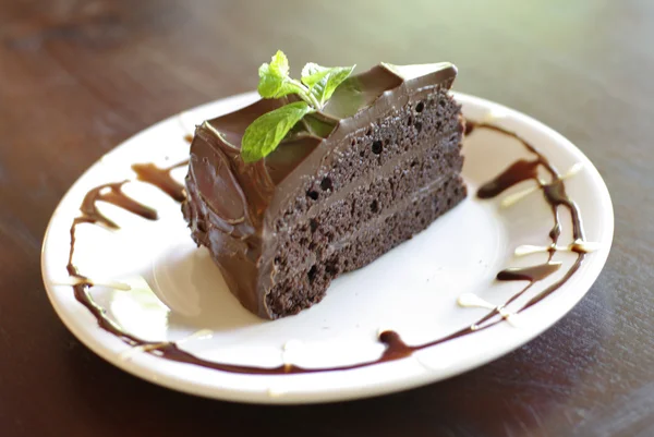 Chokladfudge tårta — Stockfoto