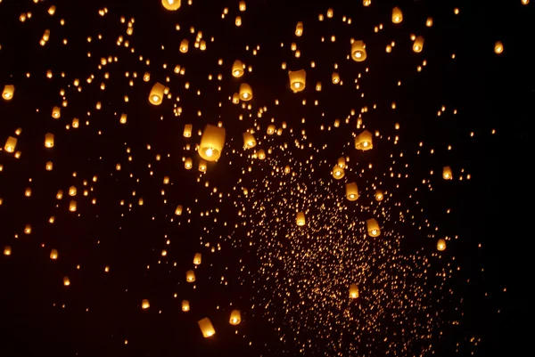 Festival lanterna flutuante — Fotografia de Stock