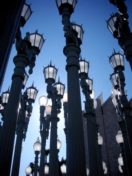 LACMA, Los Angeles County Museum of Art lámparas instalación de arte — Foto de Stock