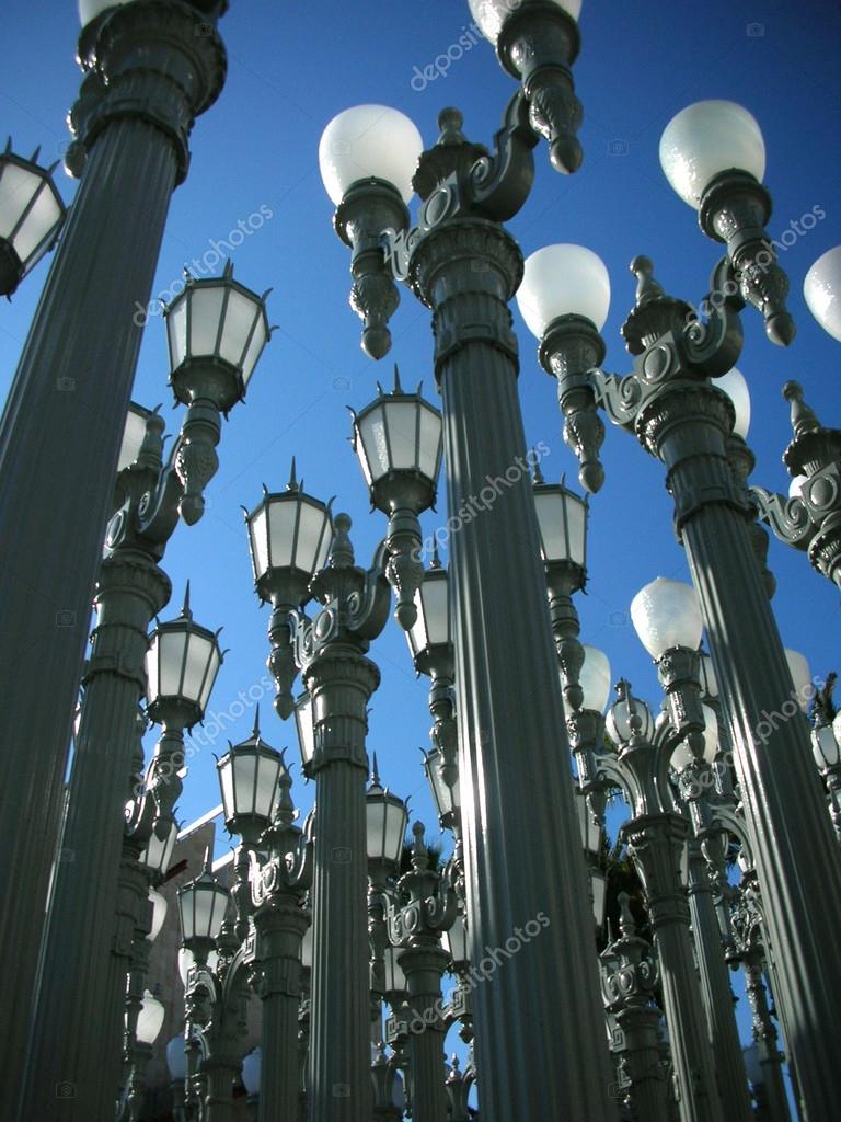 Lacma Los Angeles County Museum Of Art Lamps Installation Lacma Los Angeles County Museum Of Art Lamps Installation Stock Photo