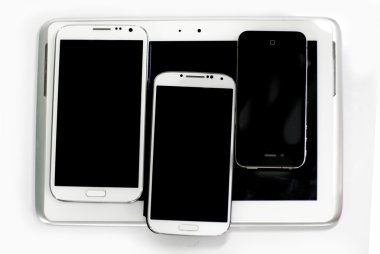 siyah-beyaz çok aygıtlar, akıllı telefonları ve tablet