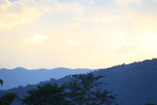 Mountain pastel sky beautiful background — Stock Photo, Image