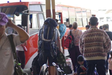 backpacker seyahat Tayland