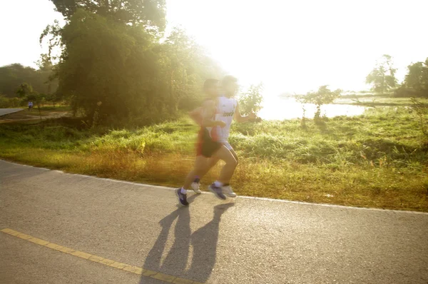 Runner in the morning — Stock Photo, Image