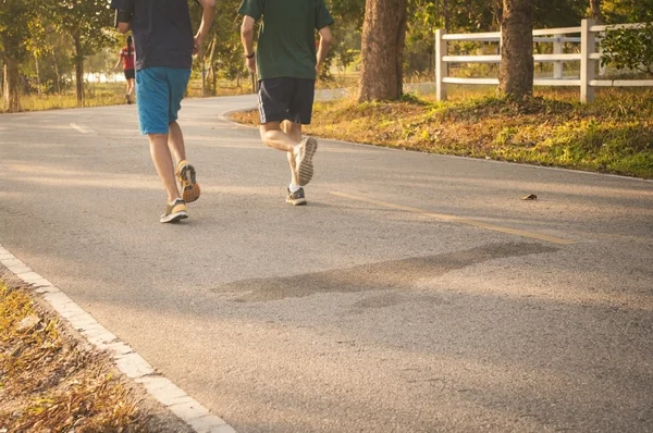 Biegaczy w godzinach porannych — Zdjęcie stockowe