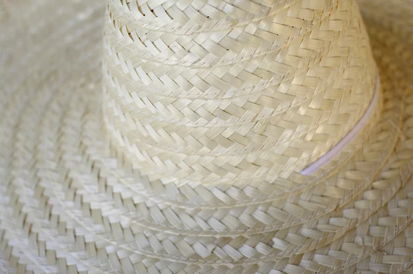 Раттенная текстура шляпы для летнего фона — стоковое фото