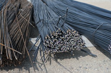 İnşaat metal çubuklar görünümünü kapat