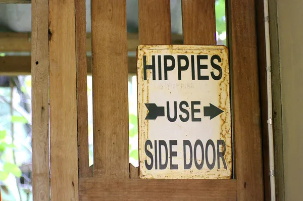 Hippies retro tecken — Stockfoto