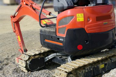 buldozer kırmızı inşaat mekanik 