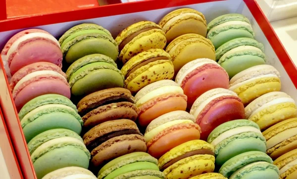 Macaron színes desszert — Stock Fotó