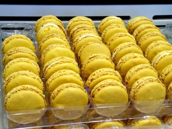 Macaron färgstark efterrätt — Stockfoto