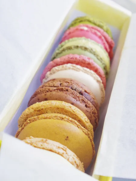 Renkli Macaron tatlı — Stok fotoğraf