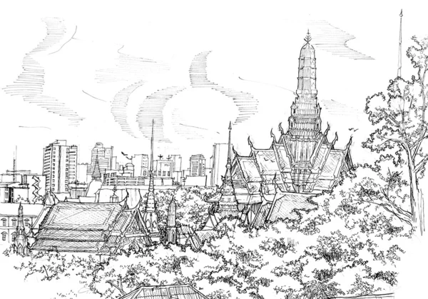 Velký palác bangkok — Stock fotografie