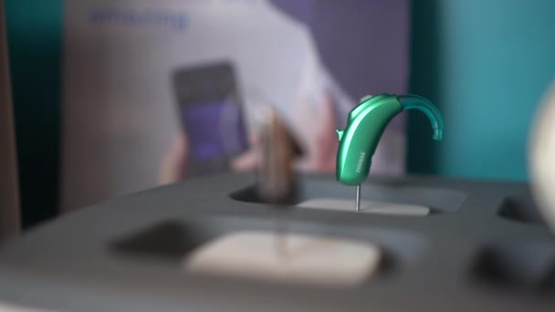 Bangkok Thaïlande Août 2021 Phonak Audeo Yes Brand Hearing Aid — Video