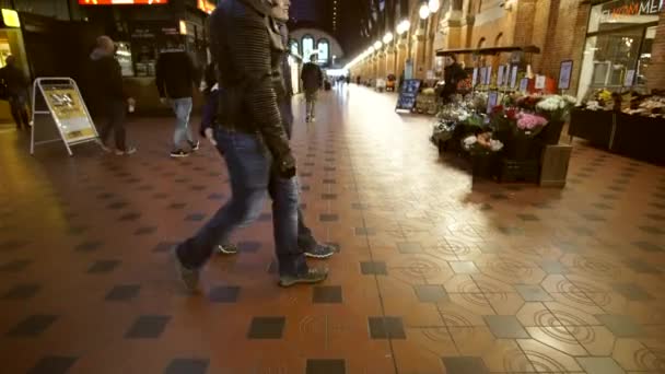 Copenhague Dinamarca Abr 2017 Estação Ferroviária Central Centro Transporte Turístico — Vídeo de Stock