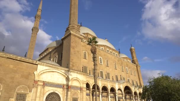 Exterior Mesquita Muhammad Ali Cairo Egito Atchitecture Salâmico — Vídeo de Stock